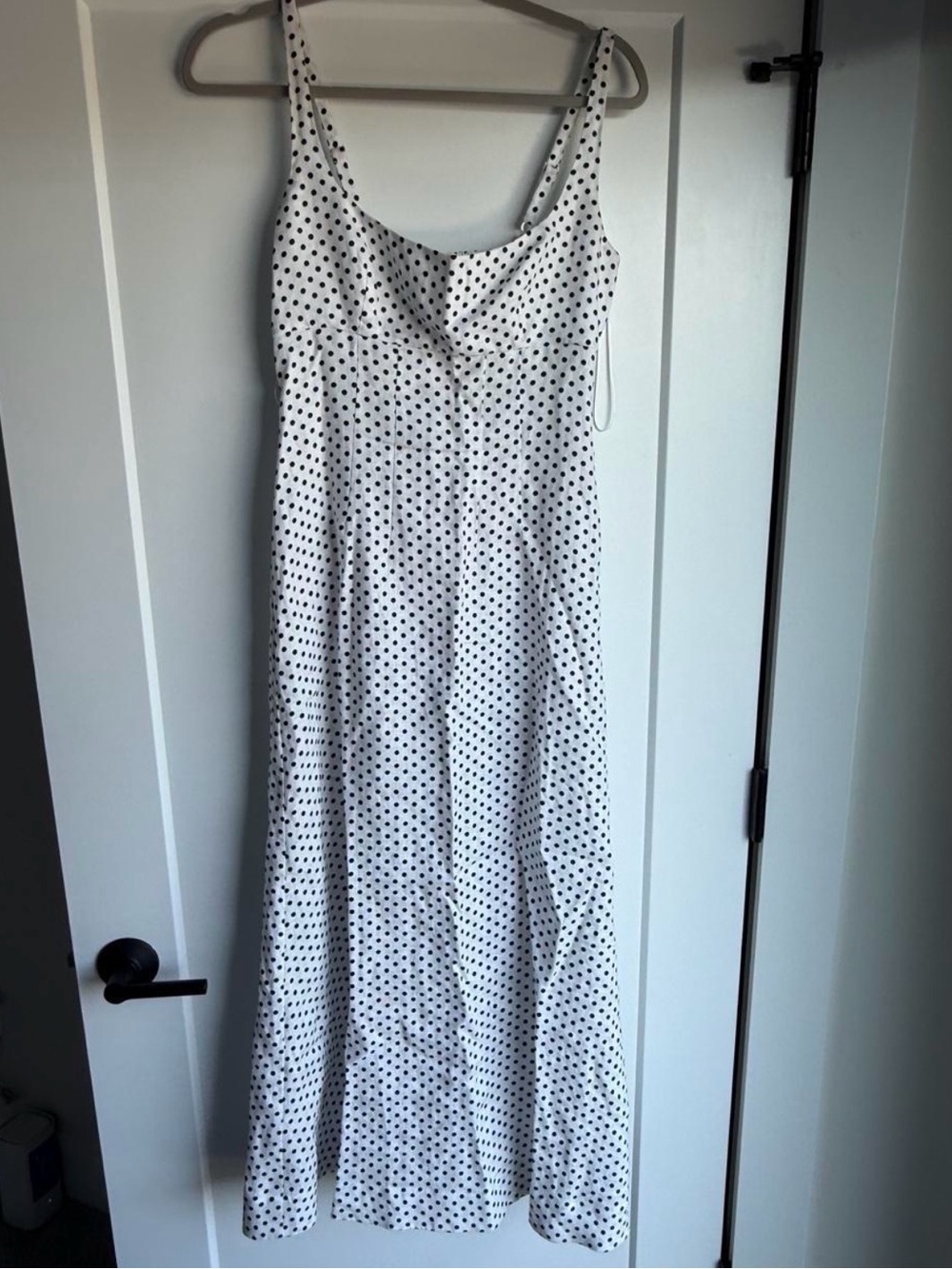 Reformation Sabine Polka Dot Linen Dress - Picture 4 of 5